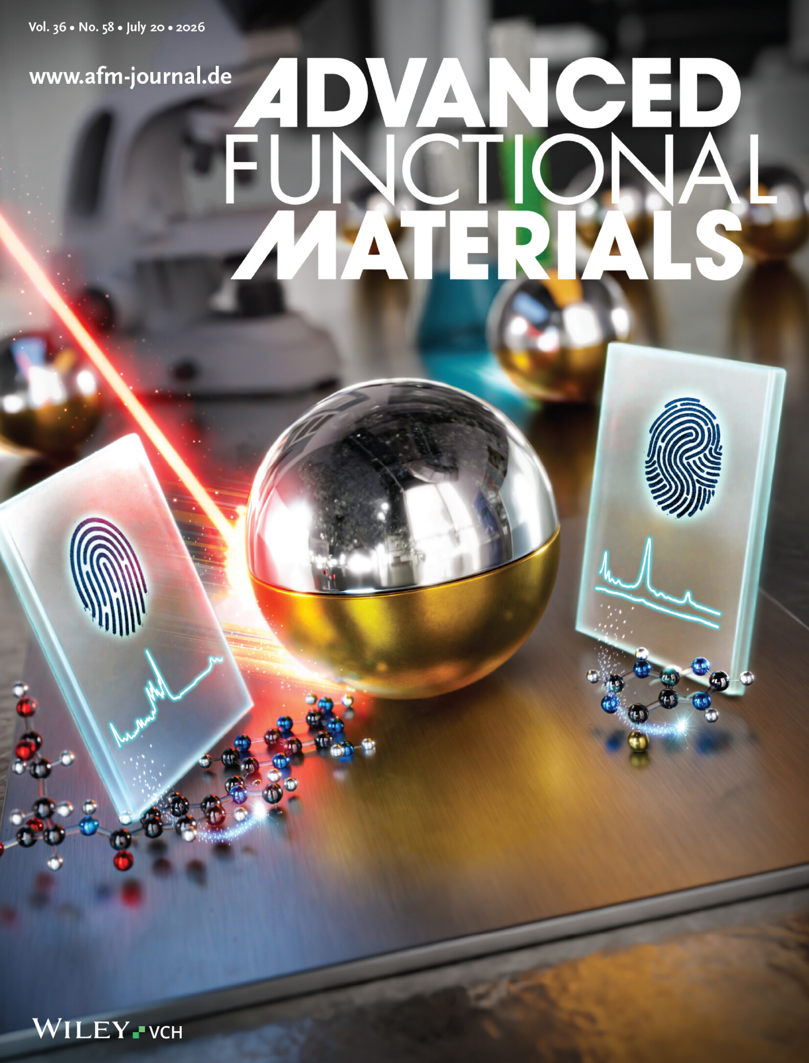 Cover of Advanced Functional Materials, volume 36, issue 58